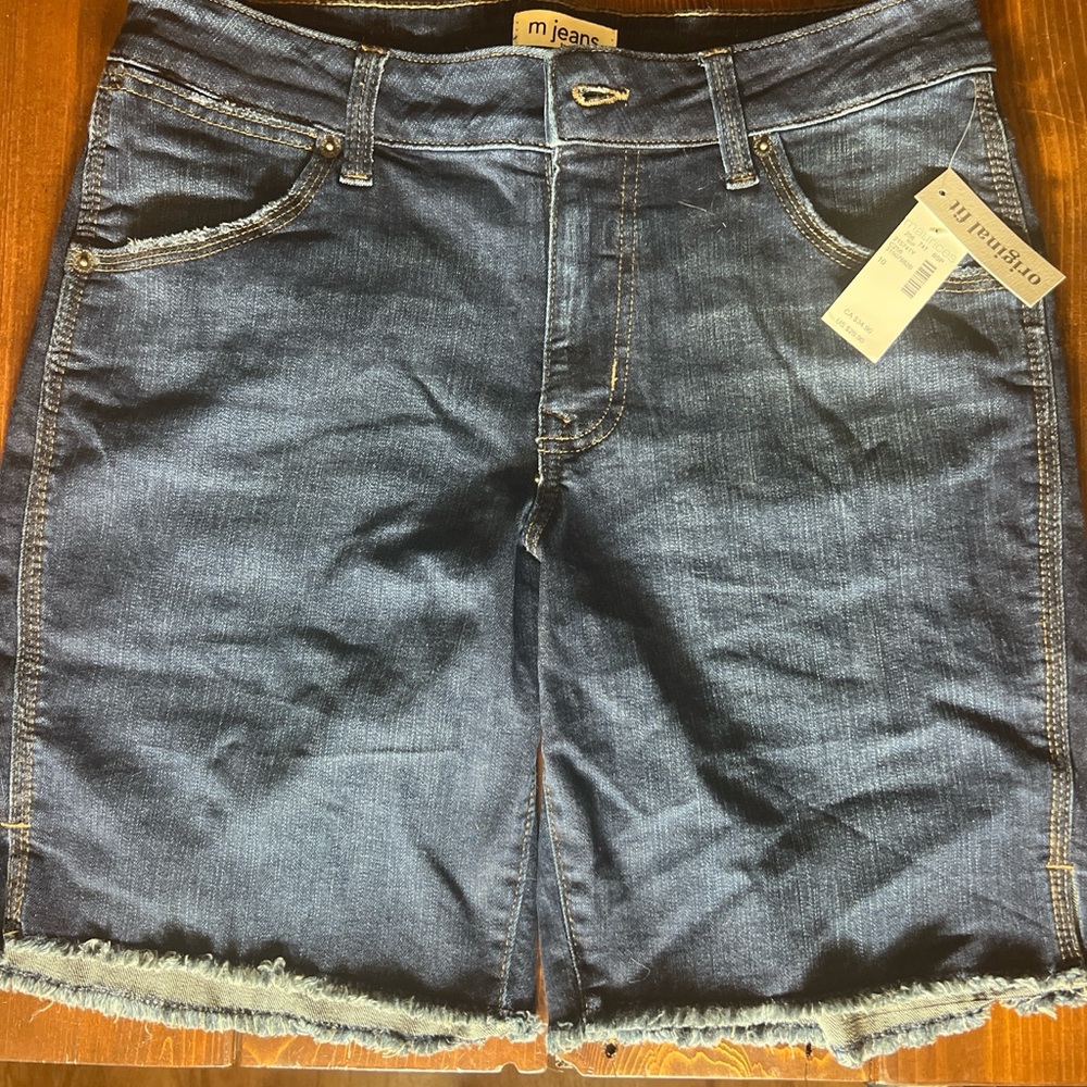 Maurices Dark Blue Denim Shorts